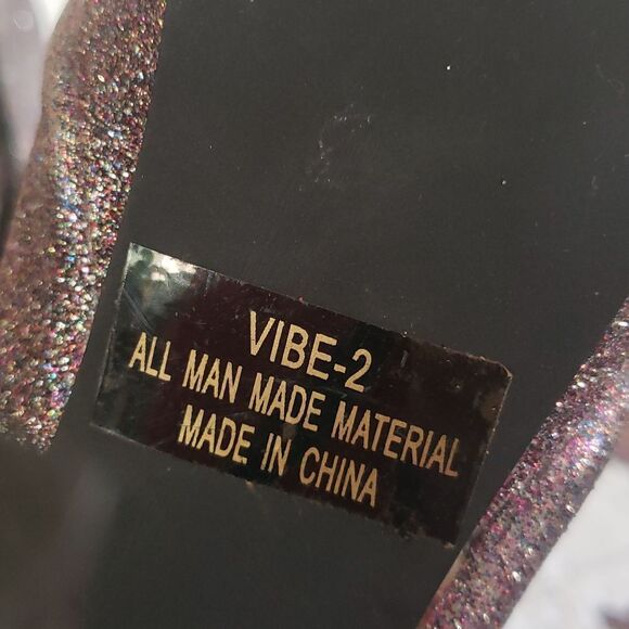 Sparkly Glittery Purple Miss Me? Heels Sz 8 - Picture 6 of 6